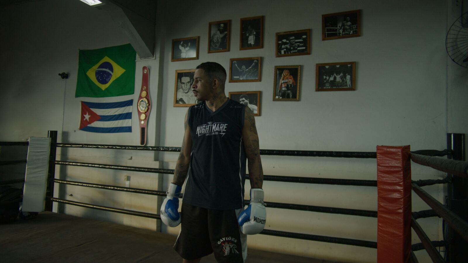 Carlos Prates in the ring at The Fighting Nerds gym